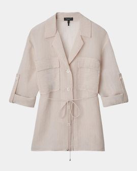 rag & bone Sonny Striped Button-Front Blouse
