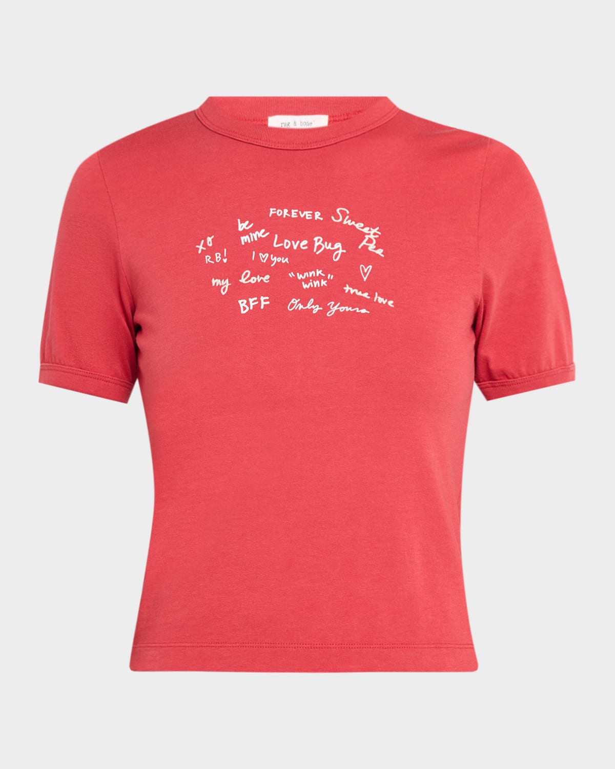 Rag & Bone Sweetheart Graphic Baby Tee