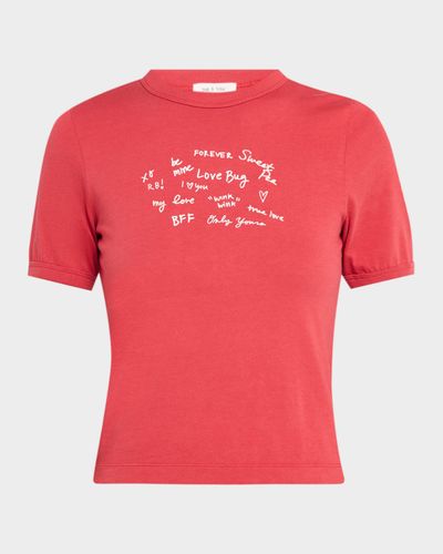 Rag & Bone Sweetheart Graphic Baby Tee