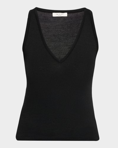 Rag & Bone The Knit V-Neck Tank Top