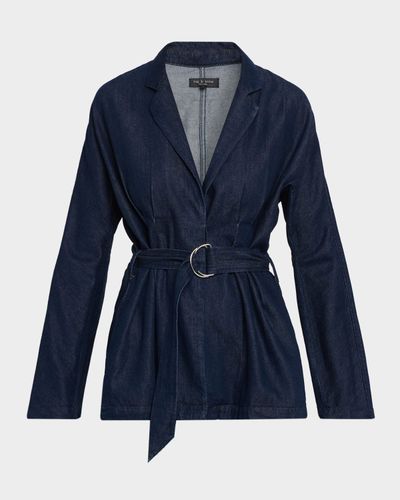 Rag & Bone Ultra-Featherweight Mandi Denim Blazer