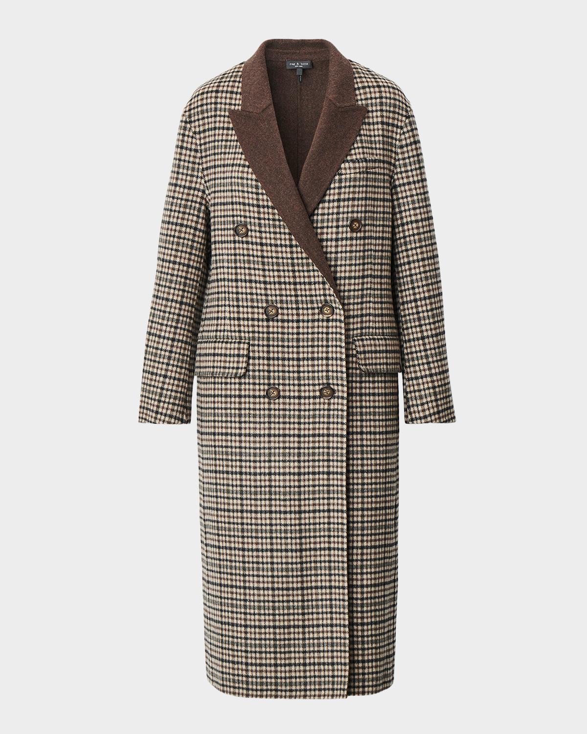 rag & bone Vasso Plaid Double-Breasted Coat