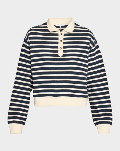 rag & bone Vintage Terry Striped Polo