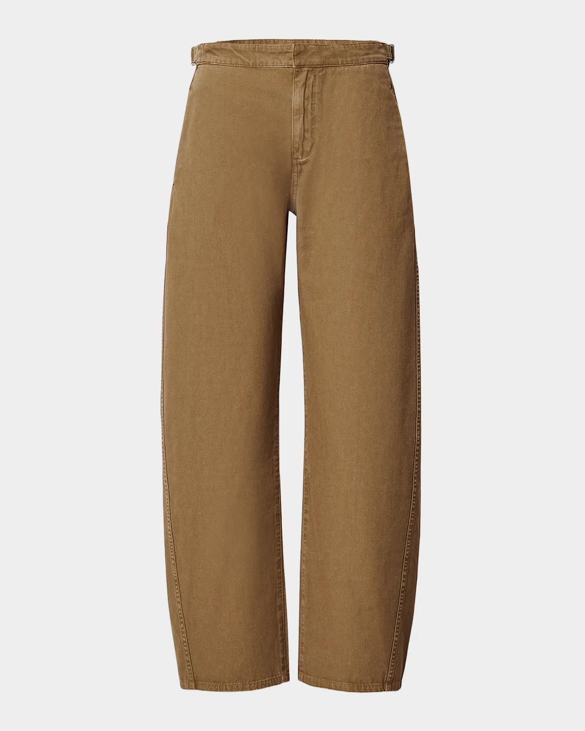 rag & bone Vito Cotton Barrel-Leg Pants