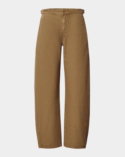 rag & bone Vito Cotton Barrel-Leg Pants