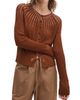 rag & bone Women's Aubrey Sheer Striped Cardigan - 4