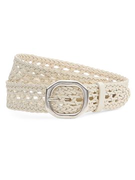 rag & bone Women's Audrey Woven Leather Belt