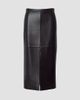 rag & bone Women's Bessie Leather Midi Skirt - 7