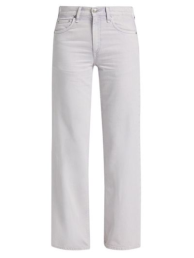 rag & bone Women's Cam Featherweight Low-Rise Full Straight-Leg Jeans