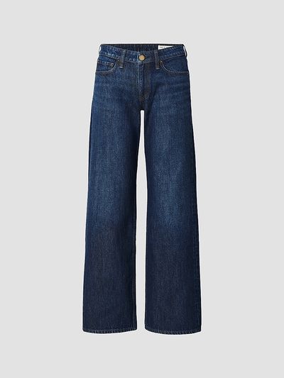 rag & bone Women's Cam Low-Rise Full Straight Jeans