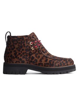 rag & bone Women's Cameron Leopard Calf Hair Moccasin Boots