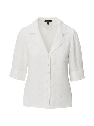 rag & bone Women's Carmella Jacquard Button-Front Top