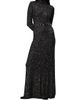 rag & bone Women's Danni Metallic Knit Turtleneck Gown - 3