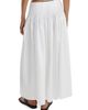 rag & bone Women's Elena Pintuck Cotton Poplin Maxi Skirt - 4