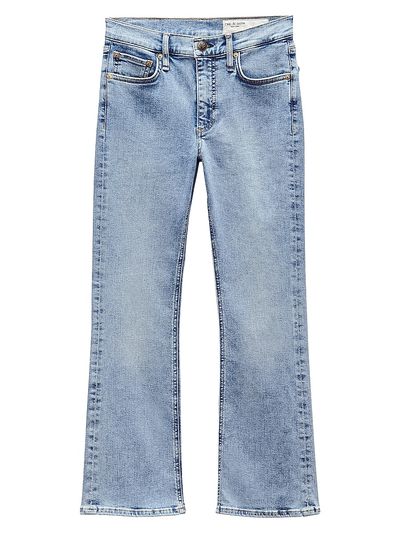 rag & bone Women's Epic Peyton Mid-Rise Cropped Boot-Cut Jeans