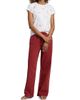 rag & bone Women's Featherweight Phoebe Drawstring Wide-Leg Jeans - 2