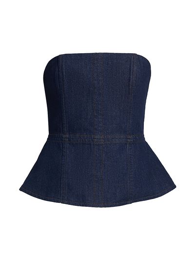 rag & bone Women's Isabella Denim Strapless Top