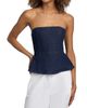 rag & bone Women's Isabella Denim Strapless Top - 3