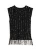 rag & bone Women's James Crochet Fringe Tank - 8