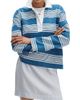 rag & bone Women's Kelly Striped Cotton Long-Sleeve Polo Shirt - 4
