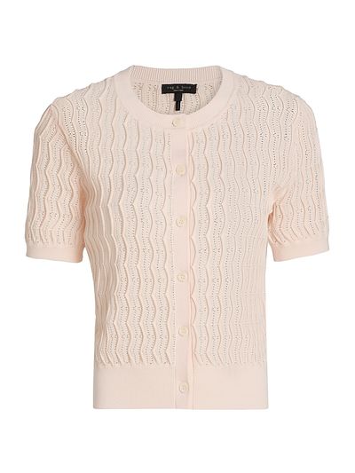rag & bone Women's Leslie Short Sleeve Cardigan