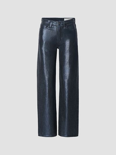 rag & bone Women's Logan Coated Wide-Leg Pants