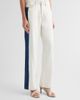 rag & bone Women's Logan Contrast-Striped Wide-Leg Jeans - 4