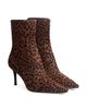 rag & bone Women's Mercer 74MM Leopard-Print Calf Hair Ankle Boots - 2