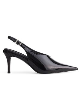 rag & bone Women's Mercer Leather Slingback Heels