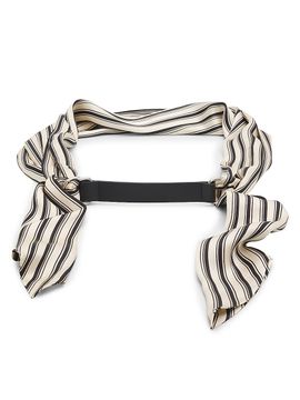 rag & bone Women's Michele Striped Silk Scarf Belt