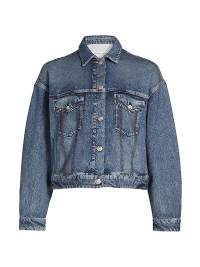 rag & bone Women's rb Miramar Denim Trucker Jacket