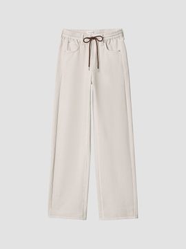 rag & bone Women's rb Miramar Drawstring Terry Wide-Leg Track Jeans