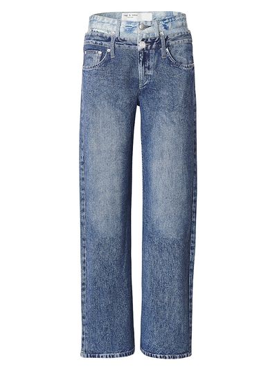 rag & bone Women's rb Miramar Logan Terry Combo Straight-Leg Pants