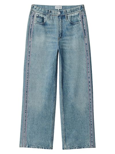rag & bone Women's rb Miramar Wide-Leg Ankle Track Pants