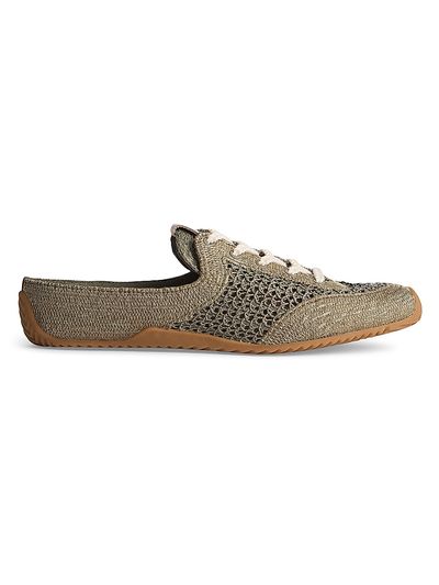 rag & bone Women's Retro Runner Raffia Sneaker Mules