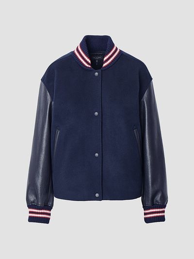 rag & bone Women's Scarlet Varsity Jacket