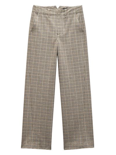 rag & bone Women's Shea Plaid Wool-Blend Straight-Leg Pants