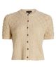 rag & bone Women's Sierra Textured-Knit Short-Sleeve Cardigan - 1