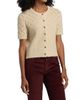 rag & bone Women's Sierra Textured-Knit Short-Sleeve Cardigan - 4