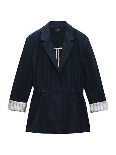 rag & bone Women's Spencer Linen Blend Blazer