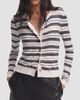 rag & bone Women's Teresa Silk-Blend Stripe Cardigan - 4