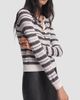 rag & bone Women's Teresa Silk-Blend Stripe Cardigan - 5