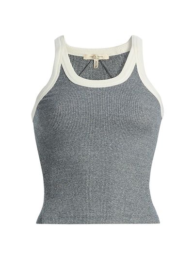 rag & bone Women's The Essential Rib-Knit Cotton-Blend Tank