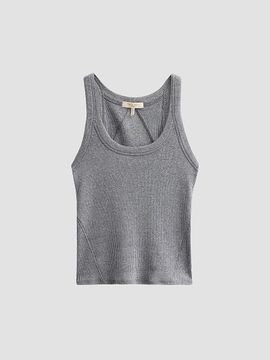 rag & bone Women's The Essential Rib Wide String Tank