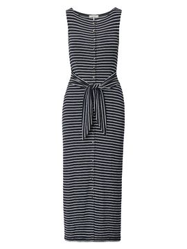 rag & bone Women's The Knit Tie-Waist Striped A-Line Maxi Dress