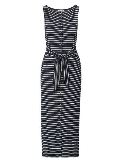 rag & bone Women's The Knit Tie-Waist Striped Maxi Dress