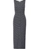 rag & bone Women's The Knit Tie-Waist Striped Maxi Dress - 3