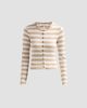 rag & bone Women's The Wide Striped Rib-Knit Cardigan - 1