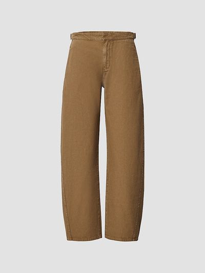 rag & bone Women's Vito Cotton Canvas Barrel-Leg Pants