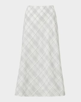 Rag & Bone Wren Plaid Silk-Blend Skirt